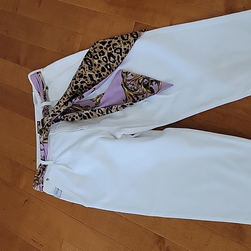 Versace Jeans couture jeans with belt.